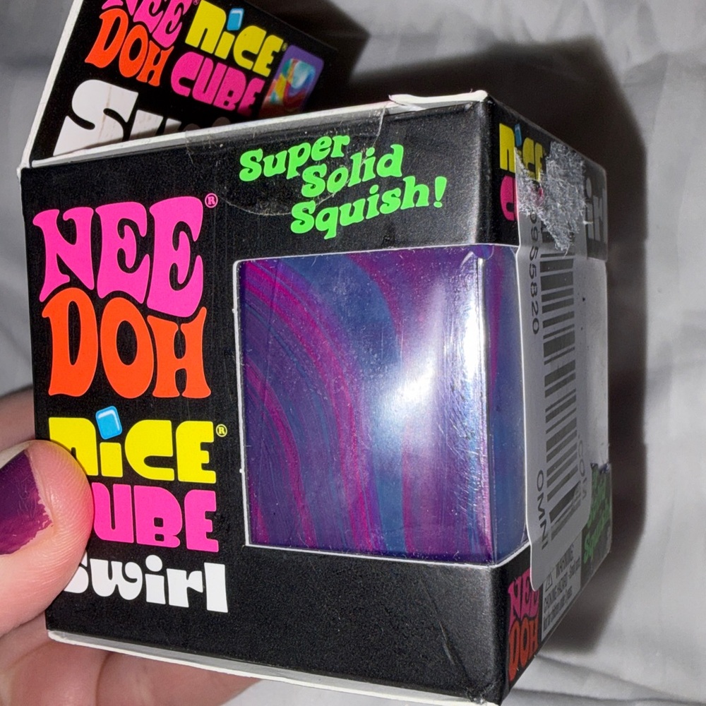 Trendy Brand New NeeDoh Swirl Super Solid Squish - Purple, Blue, & Pink🔥 - Picture 4 of 7
